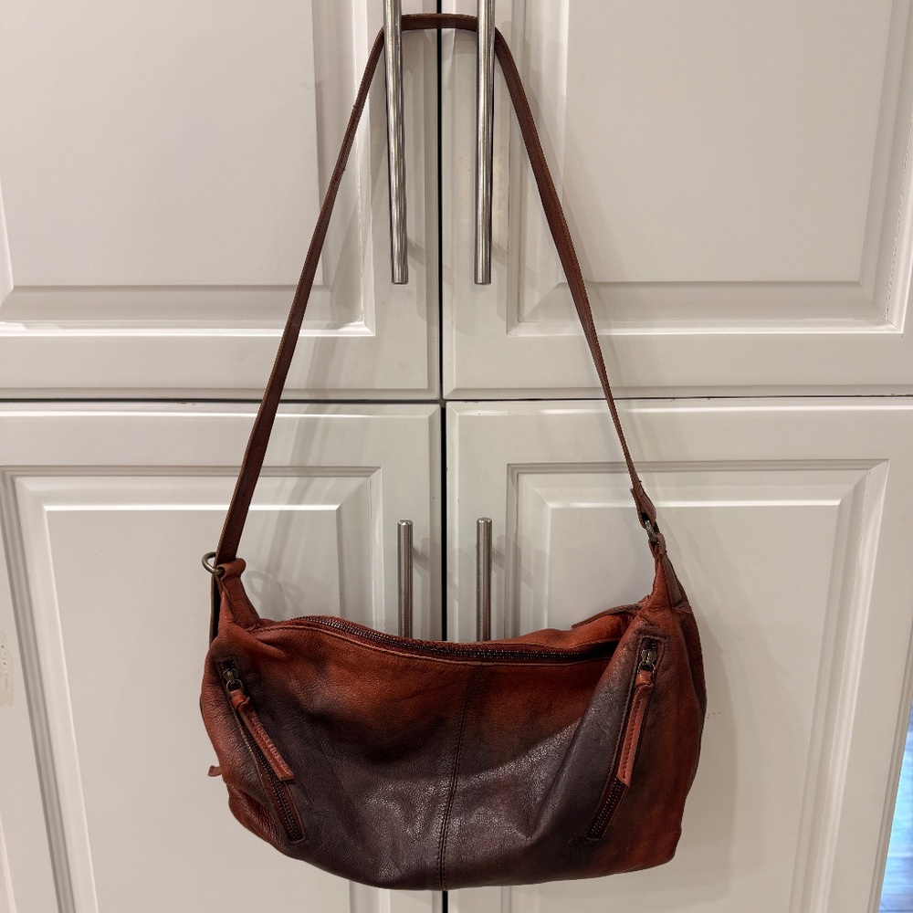 Free People Rumble Leather Sling Bag in Dark Roast - Picture 6 of 10